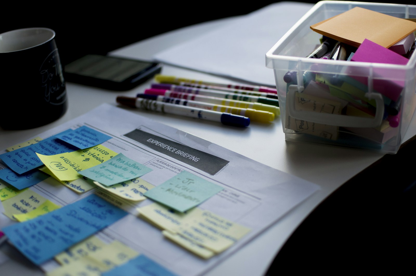 Clean organized minimal desk workspace reset