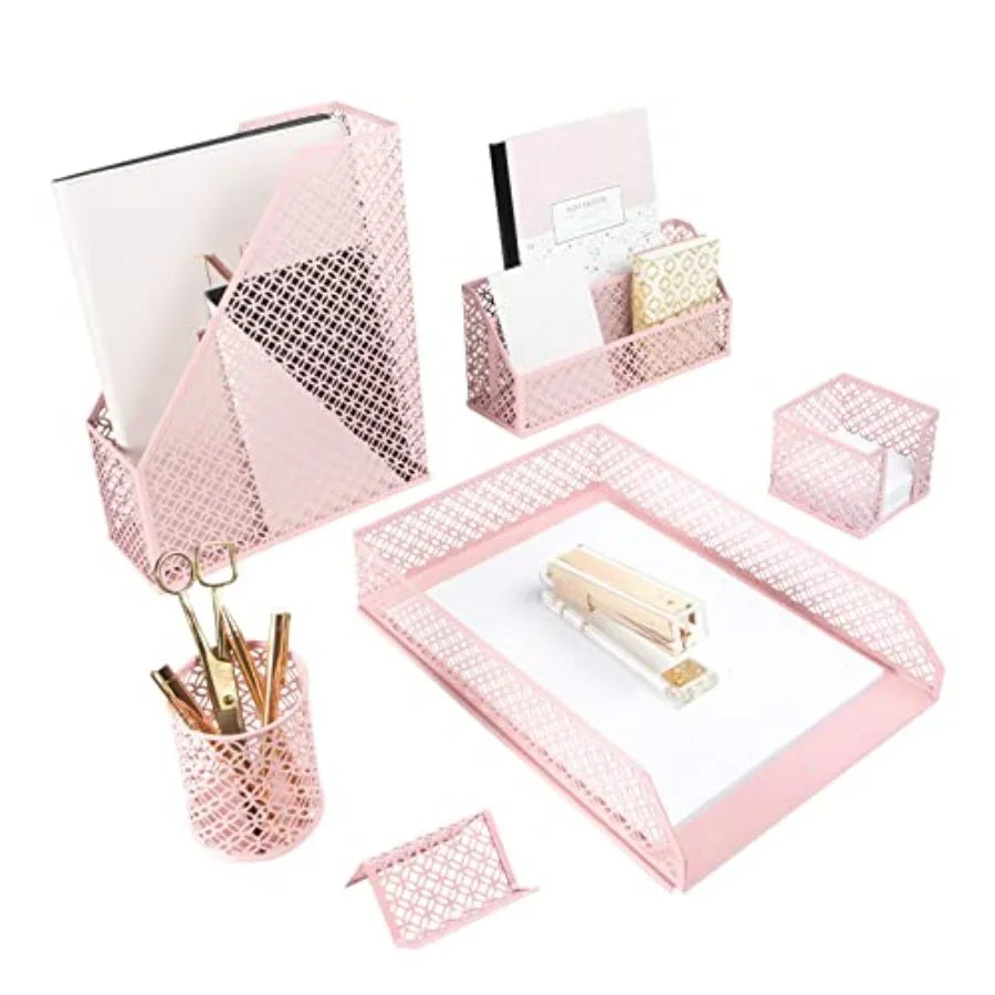 PELVARO Executive 6-Piece Metal Desk Set by PELVARO