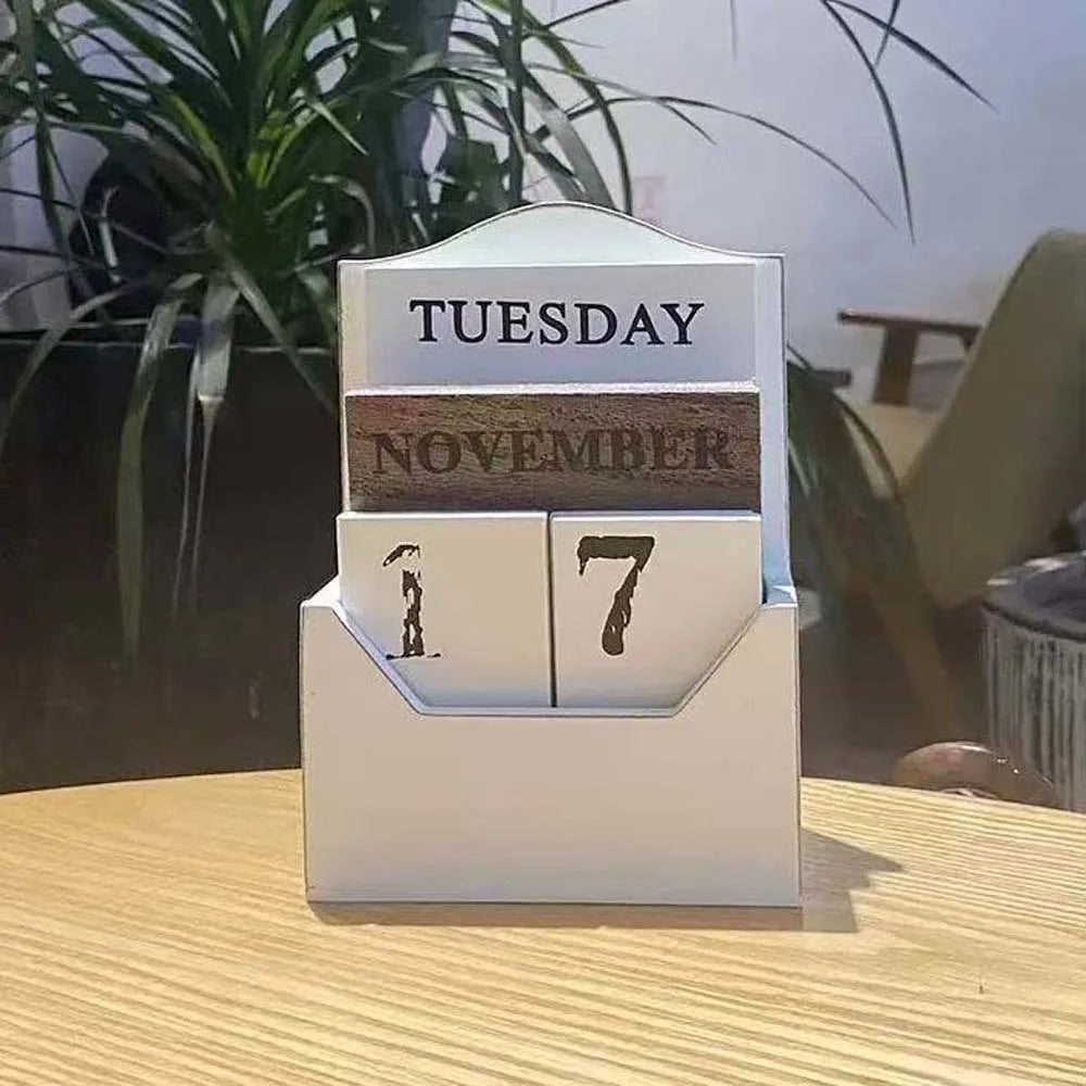 PELVARO Forever Wooden Perpetual Calendar by PELVARO
